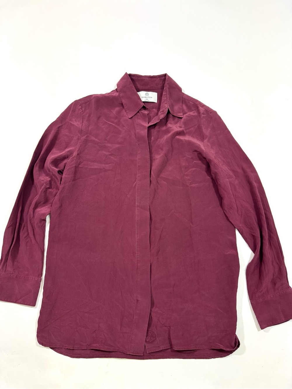 Babaton Academy Silk Button Front Shirt